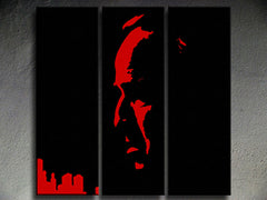 Рачно насликана POP ART слика MARLON BRANDO 90х90 см