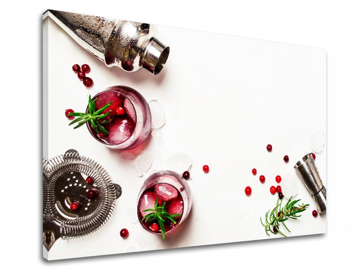 Индустриска слика со мотив LETNÝ DRINK, природа во бело-сребрено нијанси | Слика за ѕид LETNÝ DRINK_066-11 – преглед