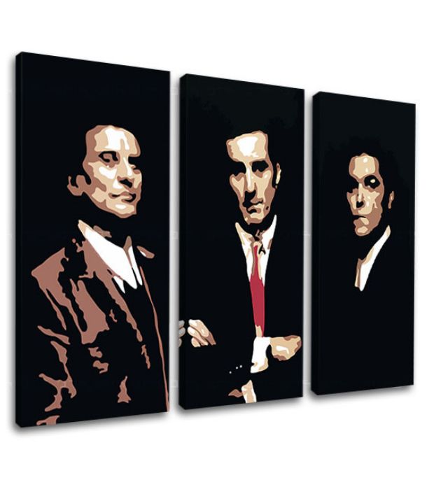 Модерна слика на платно со мотив Goodfellas - Najlepšie mafiánske roly во црно-беж нијанси, слава | Најголем mafiáni na платно Goodfellas - Najlepšie mafiánske roly – производ, поглед 2