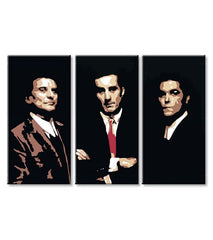 Модерна слика на платно со мотив Goodfellas - Najlepšie mafiánske roly во црно-беж нијанси, слава | Најголем mafiáni na платно Goodfellas - Najlepšie mafiánske roly – производ, поглед 3