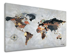 Сликата на платно МАПА НА СВЕТОТ 1 дел XOBCH12287GE1