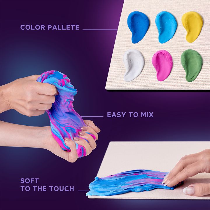 Модерна слика на платно во сино-розово нијанси, мирна атмосфера, природа и внатрешен мир | OKTO креативна 3D сет “Водни лилјани” 30 x 40 cm – производ, поглед 4