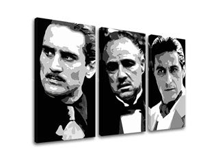 Модерна слика со мотив The Godfather во црно-бело нијанси | Најголем MAFIÁNI na платно - The Godfather, сила и моќ и семејство – преглед