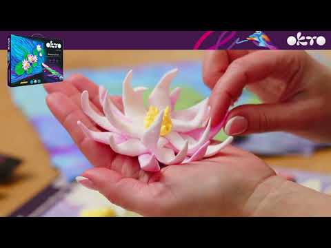 OKTO Креативен 3D сет Водни лилјани 30 x 40 cm