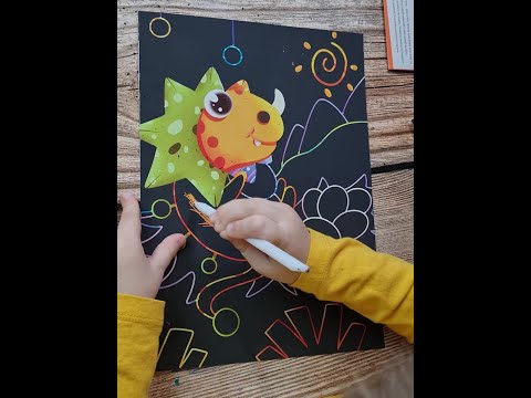 Магични слики за гребење за деца - Small dinosaur - 4 kom