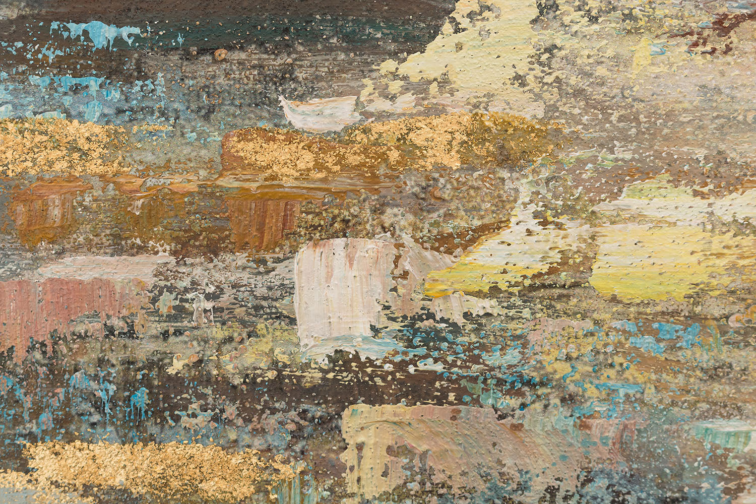 Елегантна декорација за ѕид: голема слика 80x120 cm со апстрактен приказ на дрвја, рачно изработена од талентирани уметници.