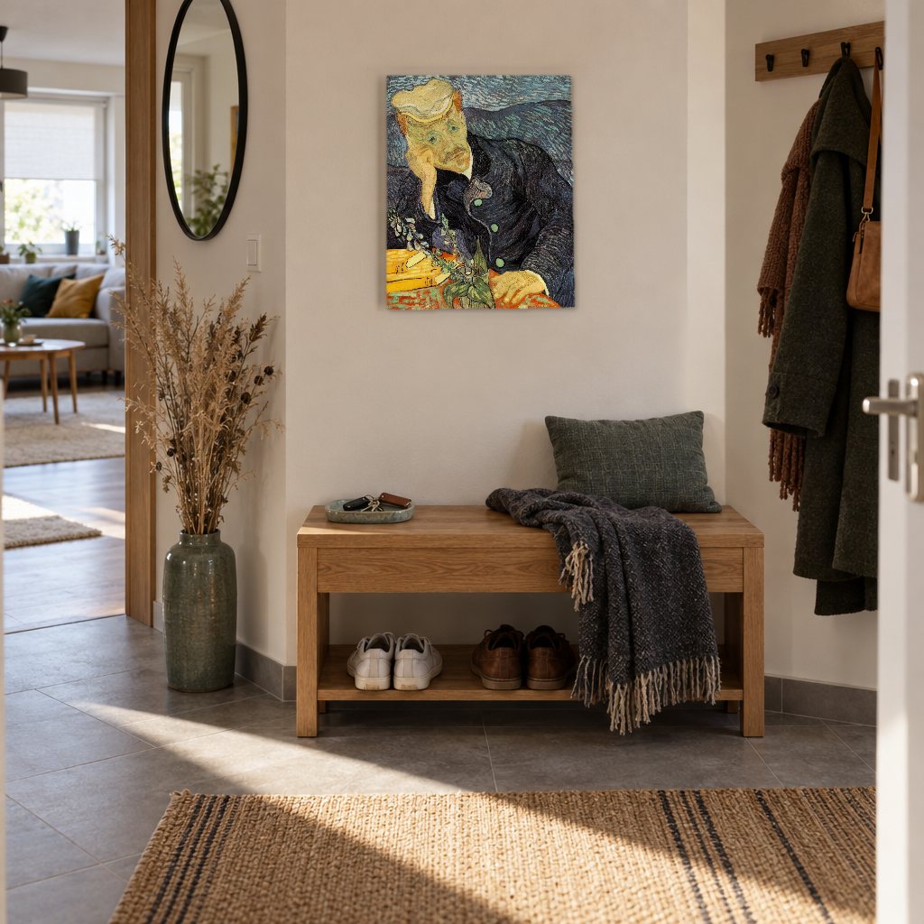 Слика на платно Портрет на доктор Гаше – Винсент ван Гог во ходник