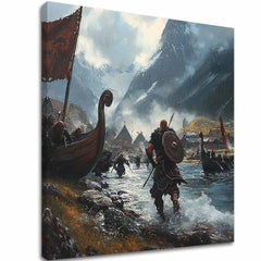 Слика на платно Викинзите на Море - Historický Слика - главна слика