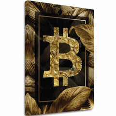 Слика на платно Zlatý Bitcoin - Модерна Kryptomotív - главна слика