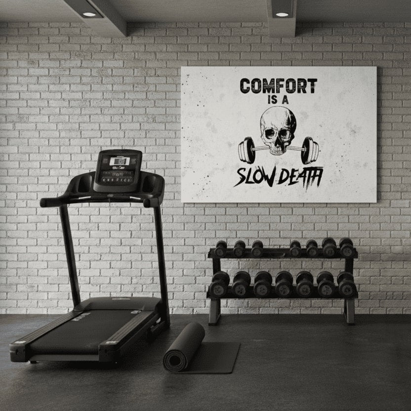 Слика на платно Comfort Is и Slow Death - Gym Motivácia - слика 2
