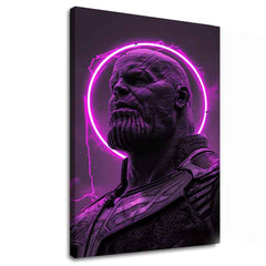 Модерна слика на платно со мотив Thanos: Pán osudu во виолетово-црно нијанси, сила и моќ | Слика Thanos: Pán osudu – главна
