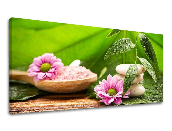 Арт деко слика на платно со мотив ПАНОРАМА FENG SHUI, фенг шуи, пејзаж, мапа, природа во беж-кафеаво нијанси, мирна атмосфера, погоден за дневна соба – главна [XOBFS021E13]